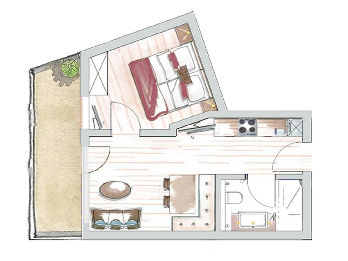 Collina Hotel Garni Nauders Exterior foto